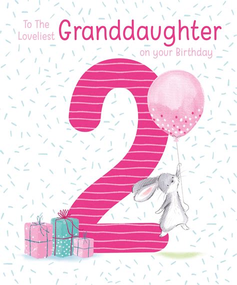 Granddaughter 2nd Birthday Card Greeting Cards Cherry Orchard Online