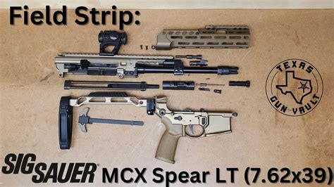 Field Strip Sig Sauer MCX Spear LT Pistol X YouTube