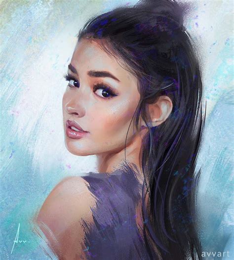 Beautiful Girls Portraits Illustration