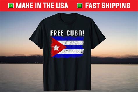 free cuba cuban flag t shirt shirtelephant office
