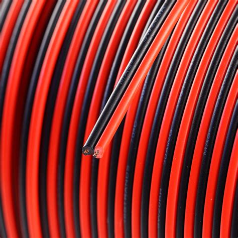 Free Shipping 20ft 20 Gauge Awg Wire Black And Red Zip Cord Type Wire