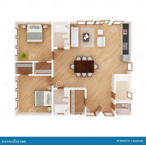House Plan Top View Stock Image Image 38384131