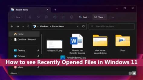 How To See Recently Opened Files In Windows 1110