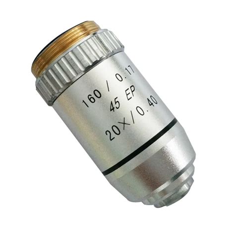 20x 160017 Din45mm Semi Plan Achromatic Microscope Objective Lens For