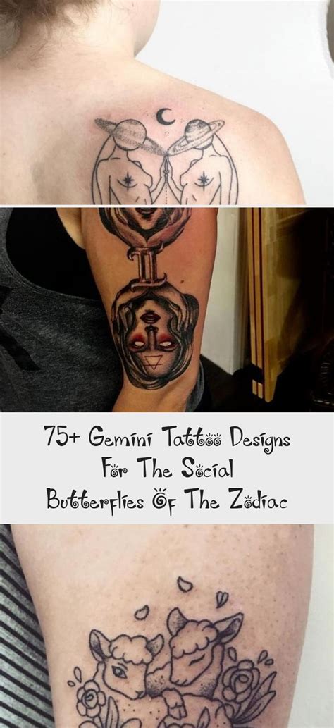 75 Gemini Tattoo Designs For The Social Butterflies Of The Zodiac In