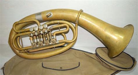 Vintage Collectible Large Brass Orchestra Musical Instrument Tuba Amati