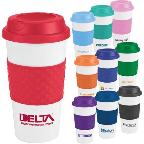 Custom Color Banded Classic Coffee Cups 16 Oz Travel Mugs