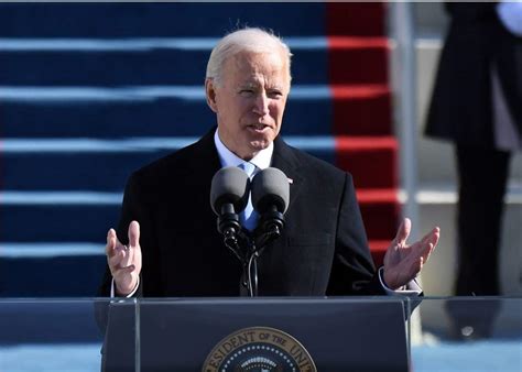 Joe biden was sworn in as the 46th president of the united states on a cold, bright wednesday afternoon in the nation's capital. President Joe Biden: Five major quotes from his inauguration speech