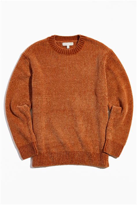 Standard Cloth Chenille Crew Neck Sweater Sweaters Clothes Long