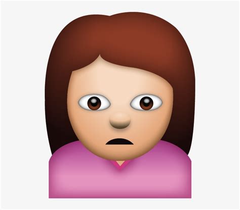 Perfect Emoji Female Sad Face Emoji Transparent Png 290x366 Images