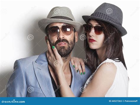 Gangster Couple Looking Stock Image Image Of Elegance 44527365