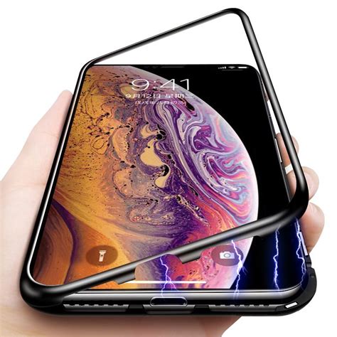 Bakeey Protective Case For Iphone Xs Max Magnetic Adsorption Metal