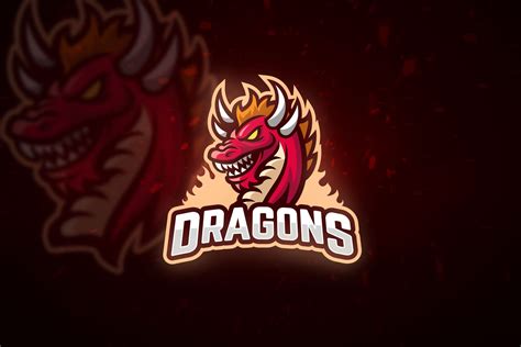 Red Dragon Mascot And Esport Logo Red Dragon Dragon