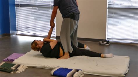 Low Back Thai Massage Techniques Demo At Cortiva Institute Houston Tx