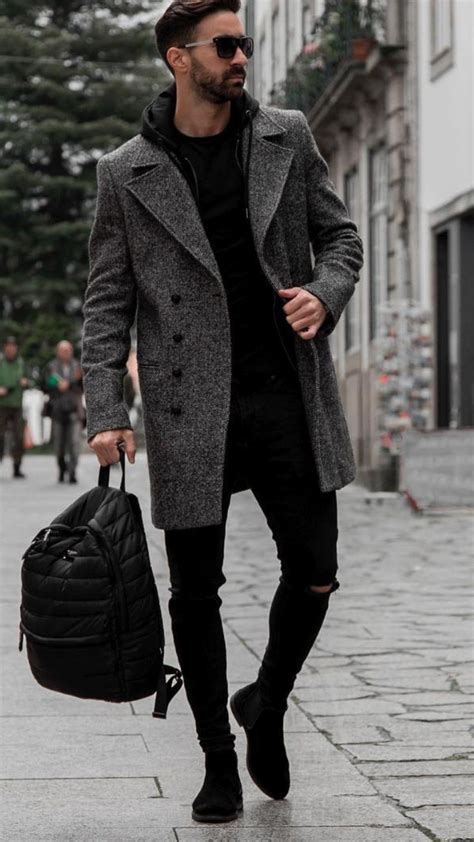 the best 5 winter outfits with long coats mens winter fashion mens fashion coat winter