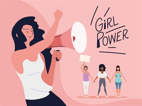Premium Vector Girl Power Empowerment Movement Women