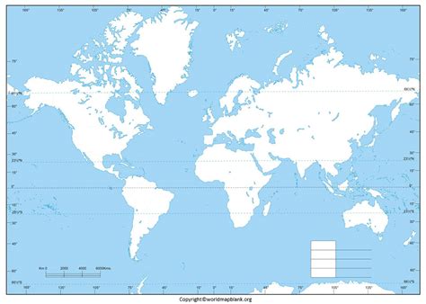 Printable Physical Map Of World With Continents And Oceans