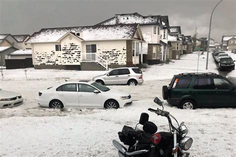 The Recent Hailstorm In Calgary One Of The Costliest Natural Disasters In Canadas History