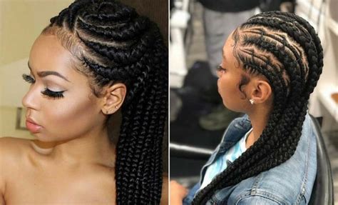 45 Best Ways To Rock Feed In Braids This Season Feed In Braid Cool Braid Hairstyles Feed In