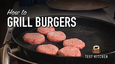 How To Grill Burgers On A Charcoal Grill Youtube Grill Burgers