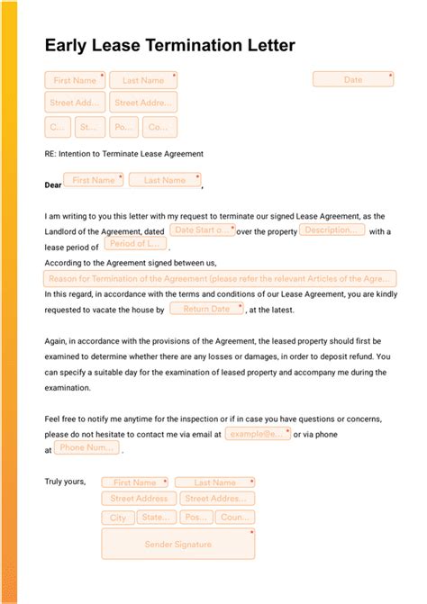 early lease termination letter sign templates jotform