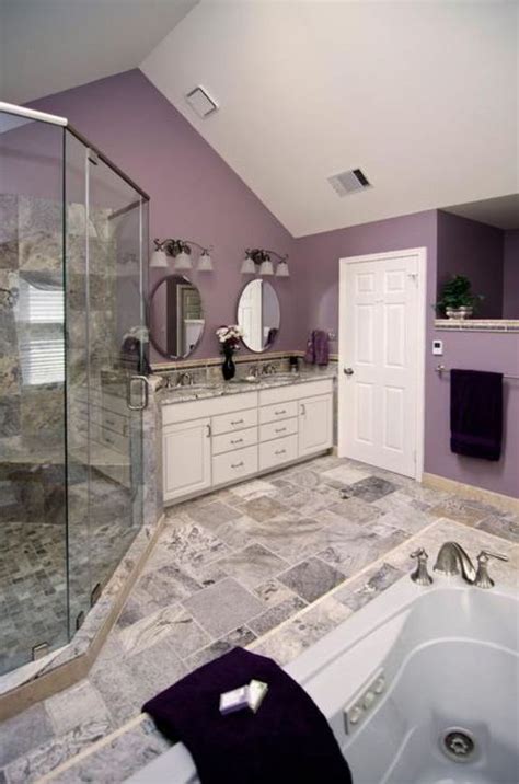It is a perfect choice if you are trying to achieve that elusive balance between a soothing yet refined bathroom that will melt away all your woes after a long, hard day. 56 Cool Purple Bathroom Design Ideas - DigsDigs