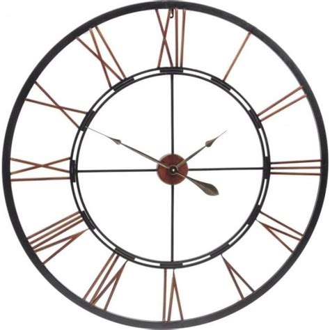 Buy This Oversized Antique Black And Copper Skeleton Wall Clock From