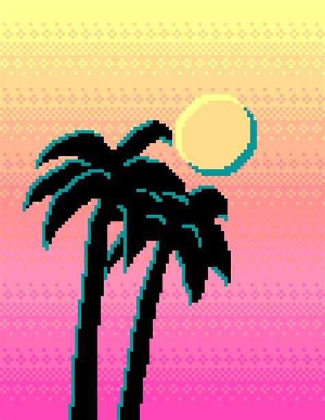 Palm Trees And Pixels By Rei 0 On Deviantart