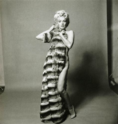 Bert Stern Marilyn Monroe In Chinchilla Marilyn Monroe