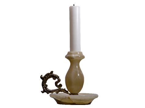 Candle With Candlestick Png Isolated Objects Textures For Photoshop