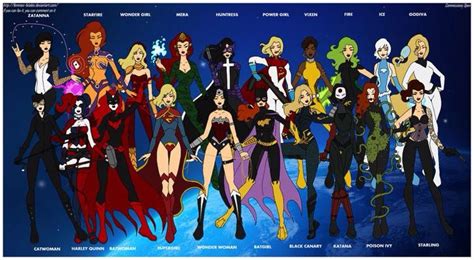 Female Super Heros Female Dc Characters Dc Comics Characters