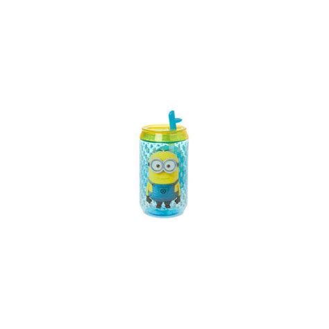 Despicable Me Minions Soda Can Canteen With Pop Up Straw Independent