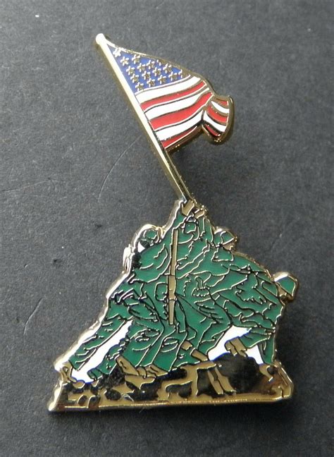 Iwo Jima Memorial Us Marine Corps Usmc Marines Color Lapel Pin Badge 1