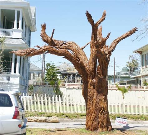 Galvestons Dead Tree Sculpture Carvings Hubpages