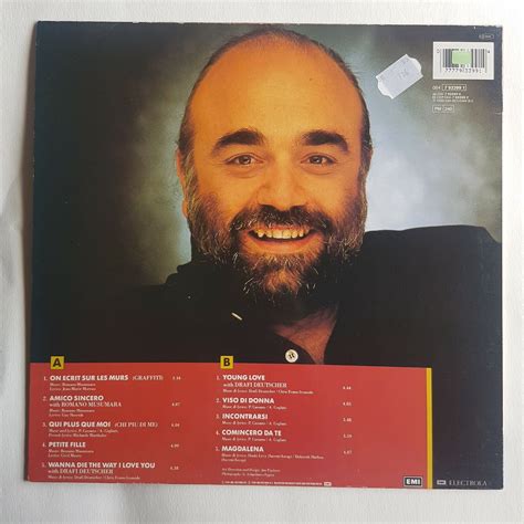 Demis Roussos Album 1989 On Ecrit Sur Les Murs ♦ Lp 33 Excellent