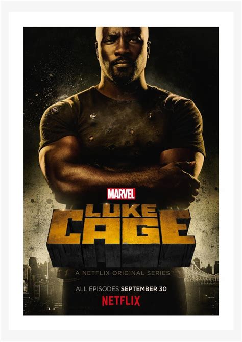 Mike Colter Luke Cage Cage 11x17 Mini Movie Poster 1800x1200 Png