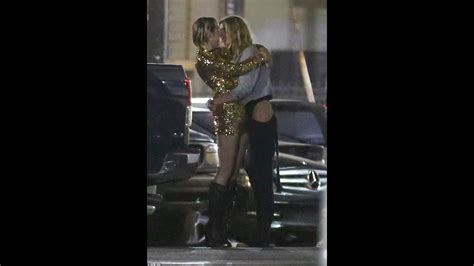Miley Cyrus Has Been Spotted Passionately Kissing Blonde Victoria S Secret Angel Stella Maxwell
