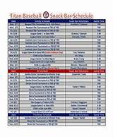 Soccer Game Snack Schedule Images