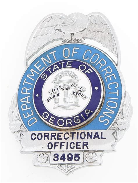 Lot Detail Georgia Department Of Corrections Officer Badge