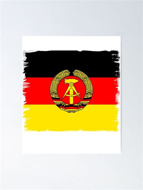 Ddr Flagge Deutsche Demokratische Republik Symbol Hammer Hre Sichel Poster Von Originalstar