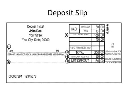 How To Fill Out A Deposit Slip With Checks Deposit Forms Student