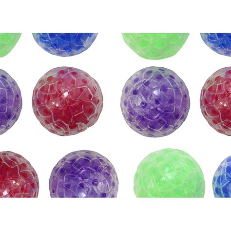 Bulk 12 Water Bead Filled Squeeze Stress Ball Squishy Toy Sensory Fidget 1 Dozen