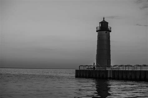 Free Images Sea Coast Water Black And White Lighthouse