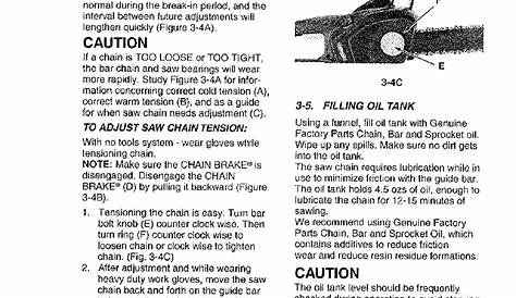 poulan pl3314 chainsaw manual