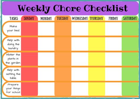 Use These Printable Checklists To Schedule Chores For Your Kids