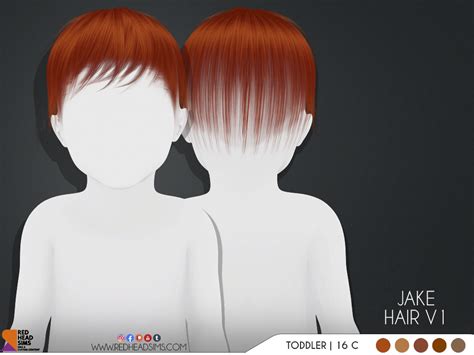 Jake Infant Hair Redheadsims Cc