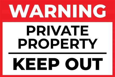 Private Property Sign Vector Art Icons And Graphics For Free Download