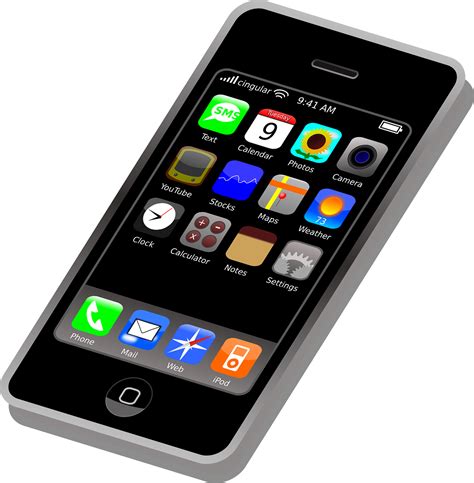 Iphone Mobiltelefon Smartphone Kostenlose Vektorgrafik Auf Pixabay