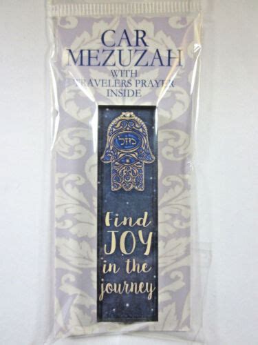 Car Mezuzah 25 Acrylic Joy Hamsa With Travelers Prayer Scroll Ebay