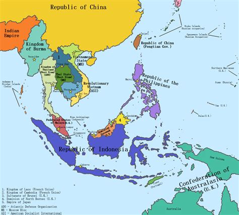 Southeast And East Asia Map Noel Paris